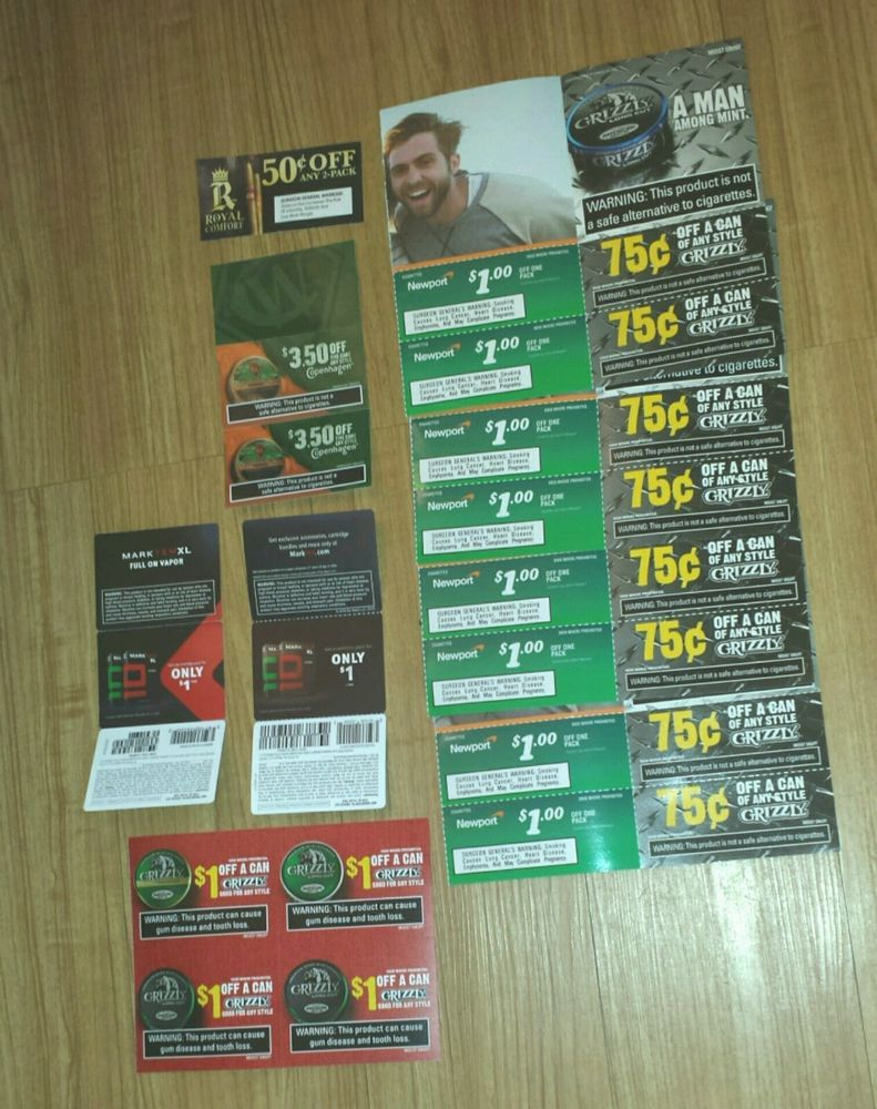 Lot Cigarette And Chewing Tobacco Coupons Newport Copenhagen Dip - Free Printable Copenhagen Coupons