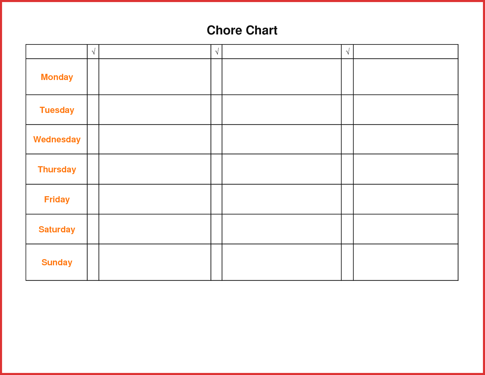 Lovely Teenage Chore Chart | Resume Pdf - Free Printable Chore List For Teenager