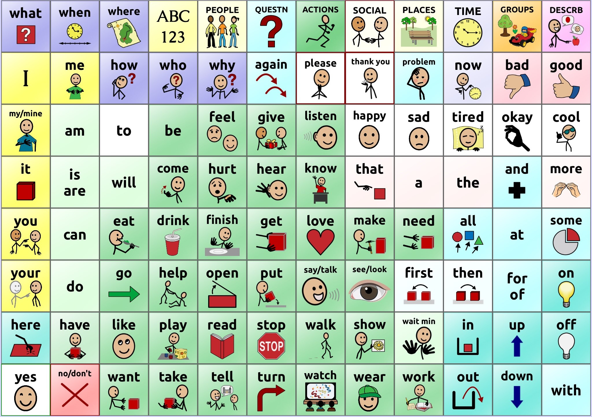 Free Printable Communication Cards For Autism Pdf Free Download