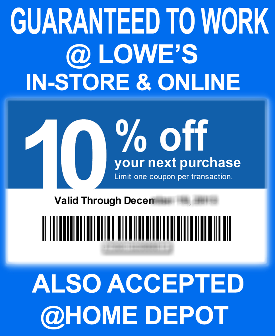 Lowe&amp;#039;s Coupons &amp;amp; Promo Codes – Using Some Elbow Grease Along With A - Free Printable Lowes Coupon 2014