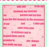 Mad Libs Wedding Vows | Pinterest | Wedding Vows, Bridal Showers And   Free Printable Wedding Mad Libs