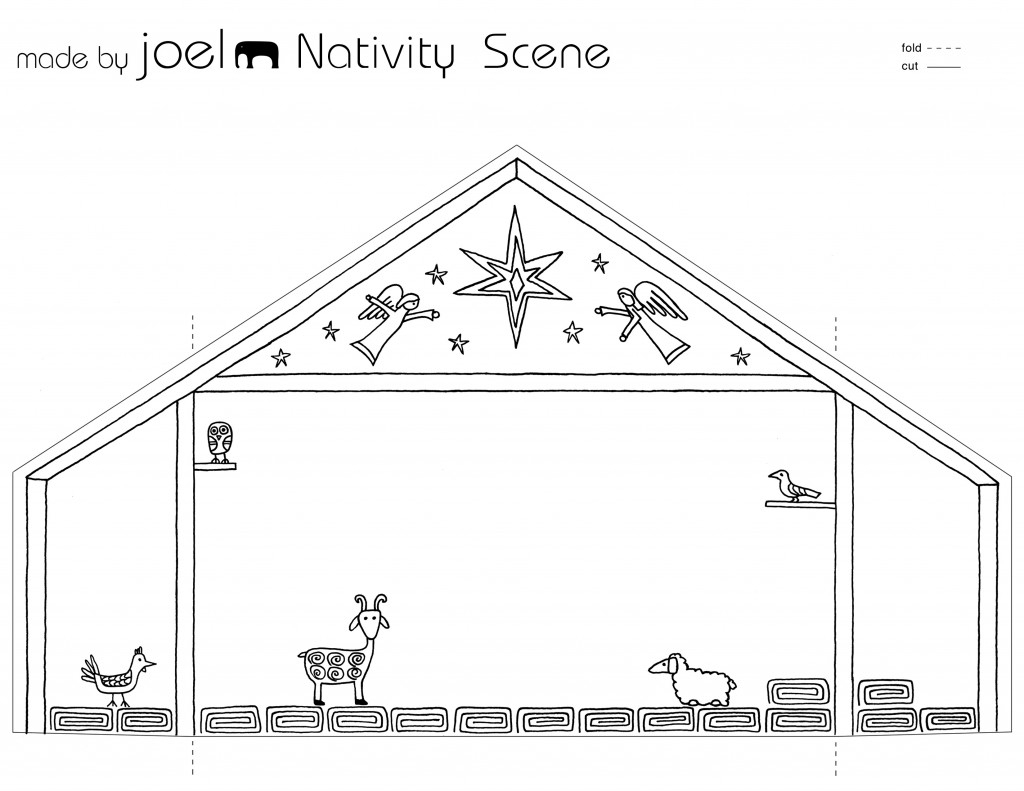 Madejoel » Paper City Nativity Scene (Joyfully Expanded!) - Free Printable Nativity Scene Pictures