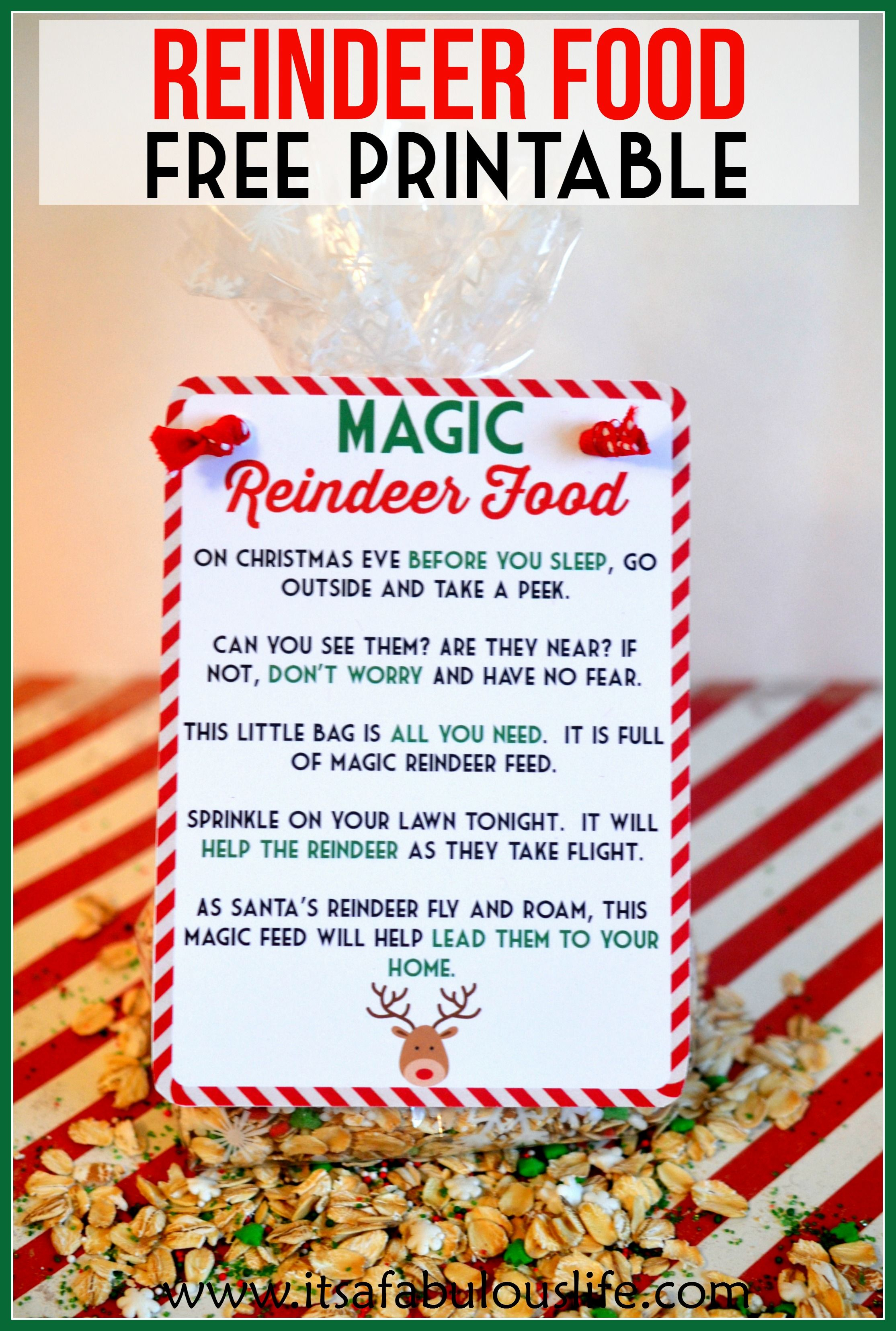 Magic Reindeer Food Poem &amp;amp; Free Printable | &amp;quot;hometalk &amp;amp; Funky Junk - Reindeer Food Poem Free Printable