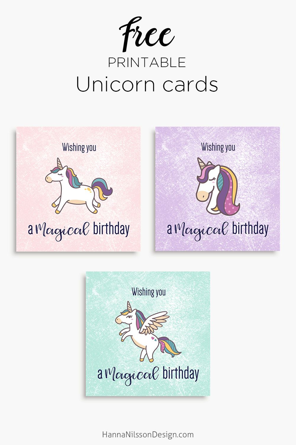 Magical Unicorn Birthday Printable Cards | Tis&amp;#039; Better To Give - Free Printable Cards