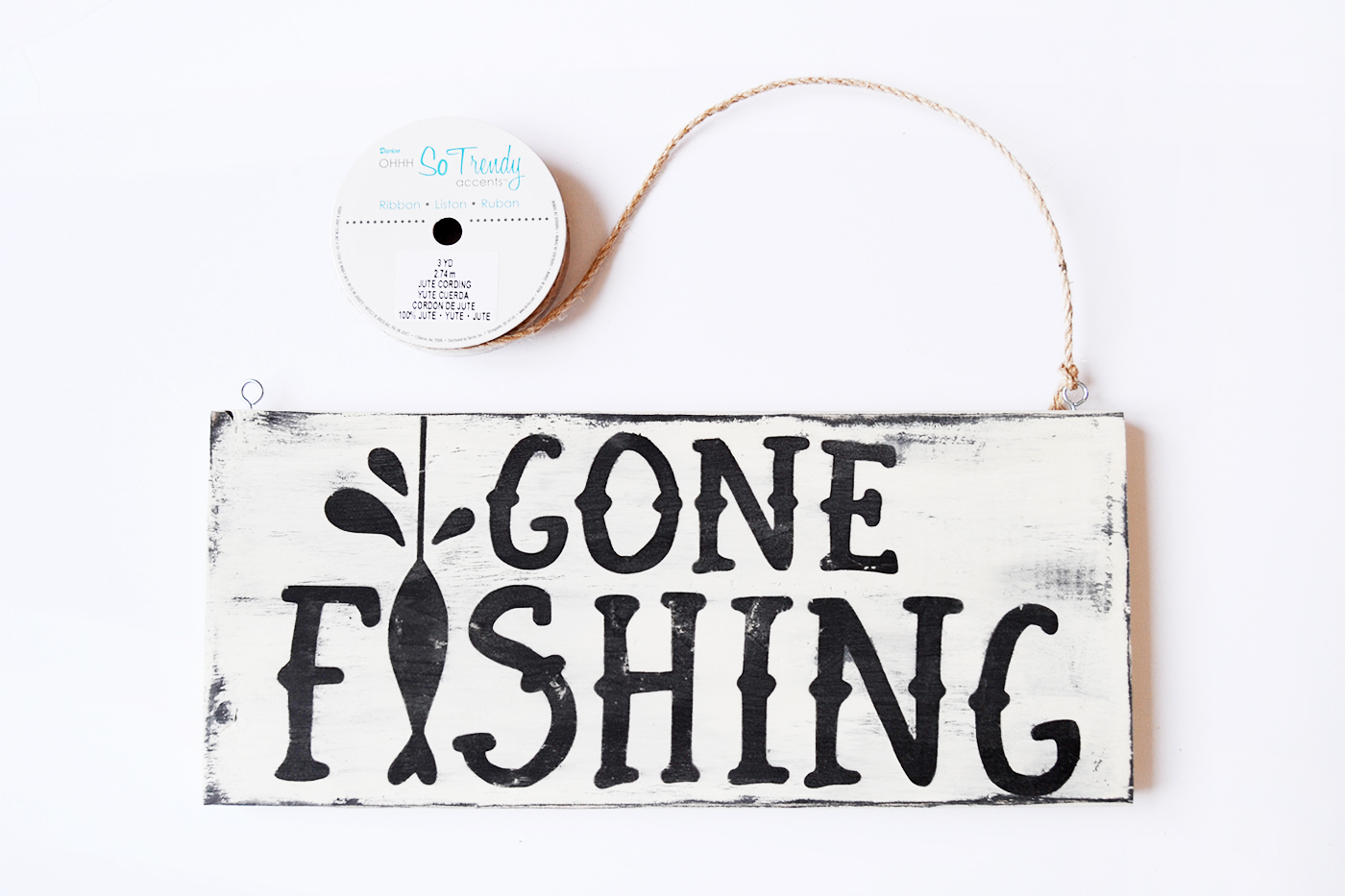 Make A Gone Fishing Wood Sign For Dad - Diy Candy - Free Printable Gone Fishing Sign