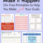 Make It Happen: 10 Free Printables To Help You Meet Your Goals   Free Printable Home Organizer Notebook