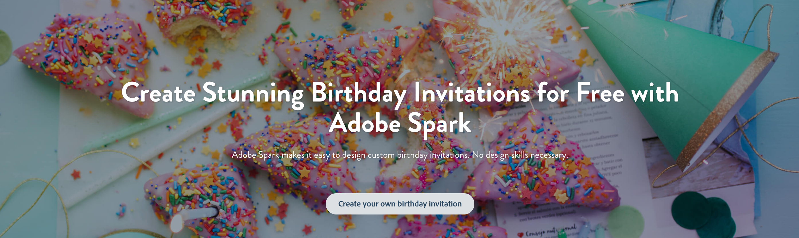 Make Your Own Birthday Invitations For Free | Adobe Spark - Make Your Own Birthday Party Invitations Free Printable