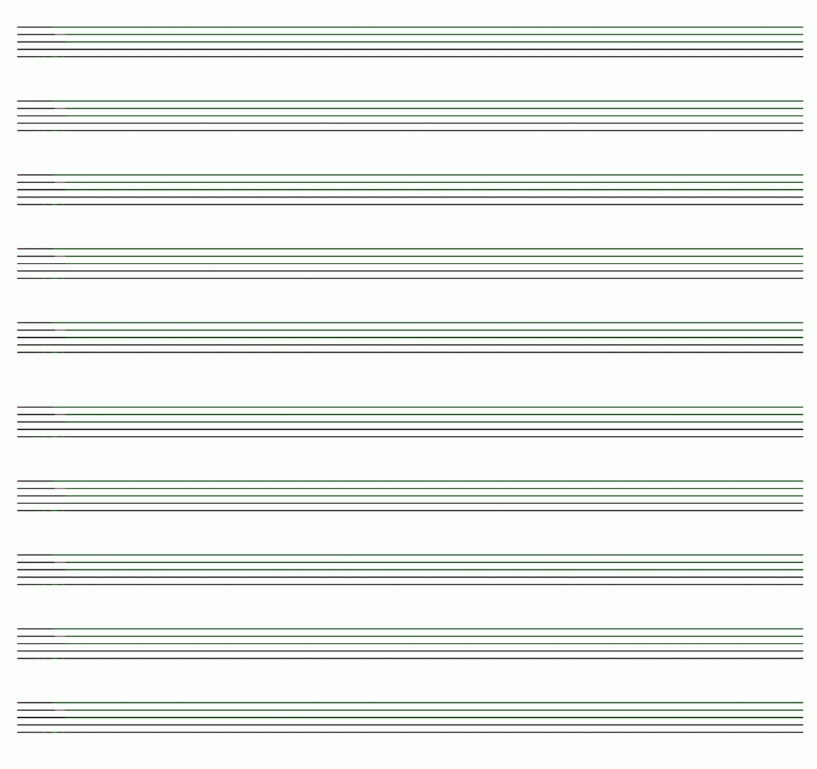 Manuscript Paper - Free Printable Blank Music Staff Paper