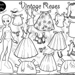 Marisole Monday: Vintage Roses | Coloring! | Paper Dolls, Paper   Printable Paper Dolls To Color Free