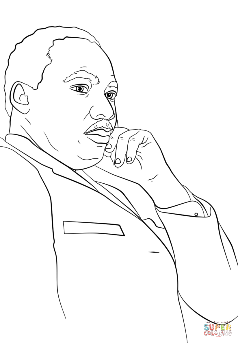 Martin Luther King, Jr. Coloring Page | Free Printable Coloring Pages - Martin Luther King Free Printable Coloring Pages