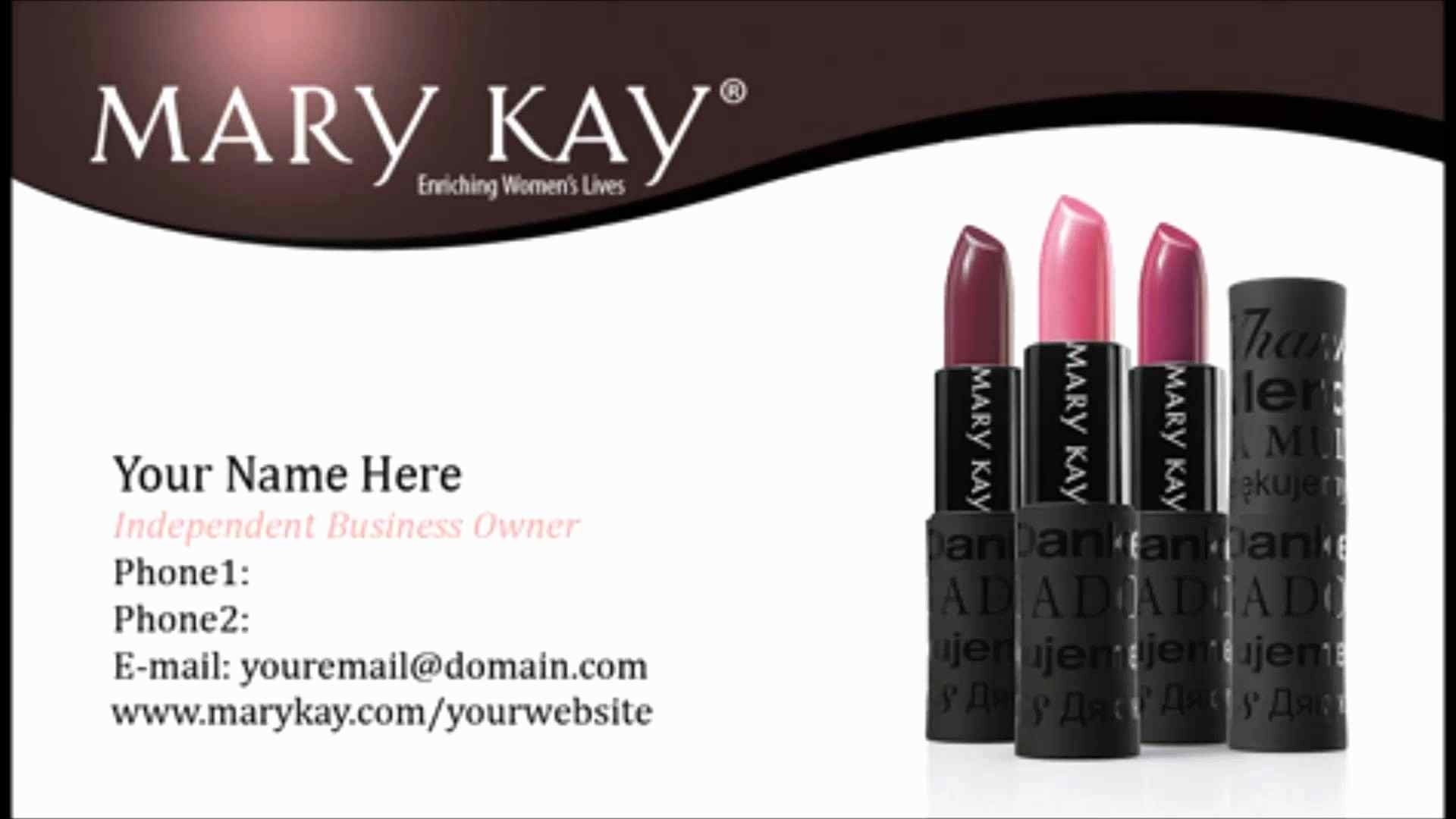 Mary Kay Business Cards Templates Free | Beertest - Free Printable Mary Kay Business Cards