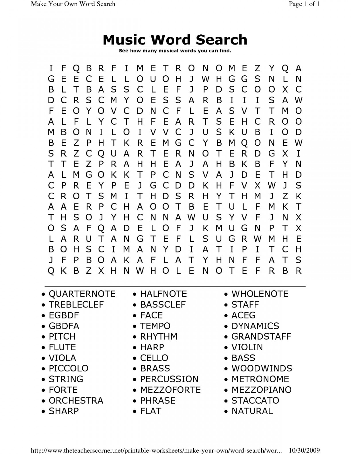 Math Worksheets 8Th Grade Word Search Printable Free ~ Clubdetirologrono - Free Printable Music Word Searches