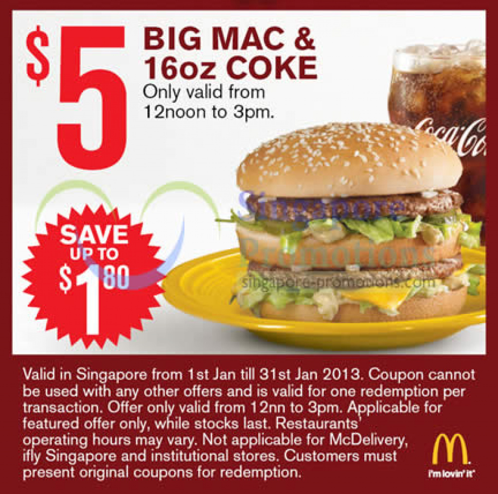 Free Printable Mcdonalds Coupons Online Free Printable