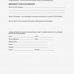 Medical Authorization Forms For Grandparents – Free Printable Child   Free Printable Medical Consent Form