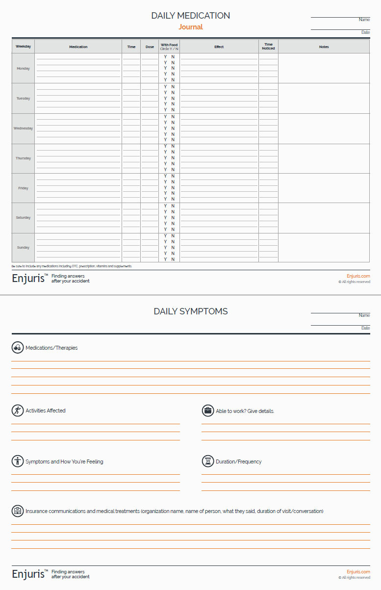 Medication Log Sheet – Journal Template - Free Printable Medication Log