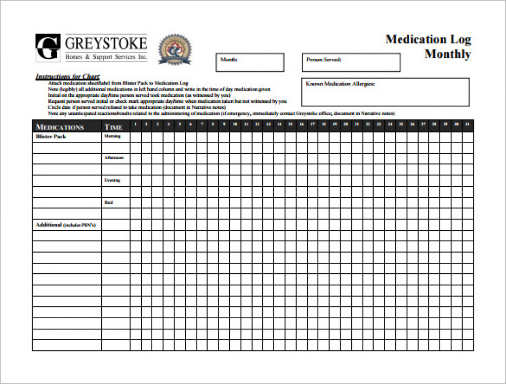 Medication Time Chart - Saman.cinetonic.co Regarding Free Printable - Free Printable Medicine Daily Chart