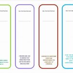 Memorial Bookmarks Template Free | Cranfordchronicles   Free Printable Blank Bookmarks