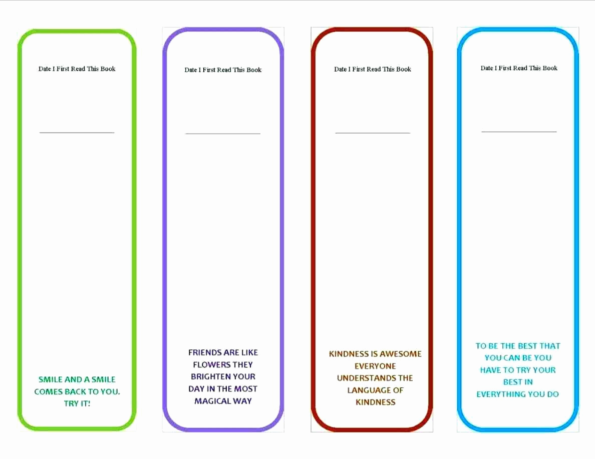 Memorial Bookmarks Template Free | Cranfordchronicles - Free Printable Blank Bookmarks