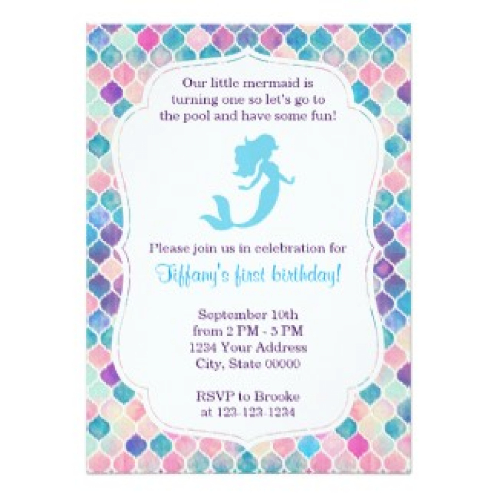 Mermaid Birthday Invitations Free Printable | Free Printable - Mermaid Party Invitations Printable Free
