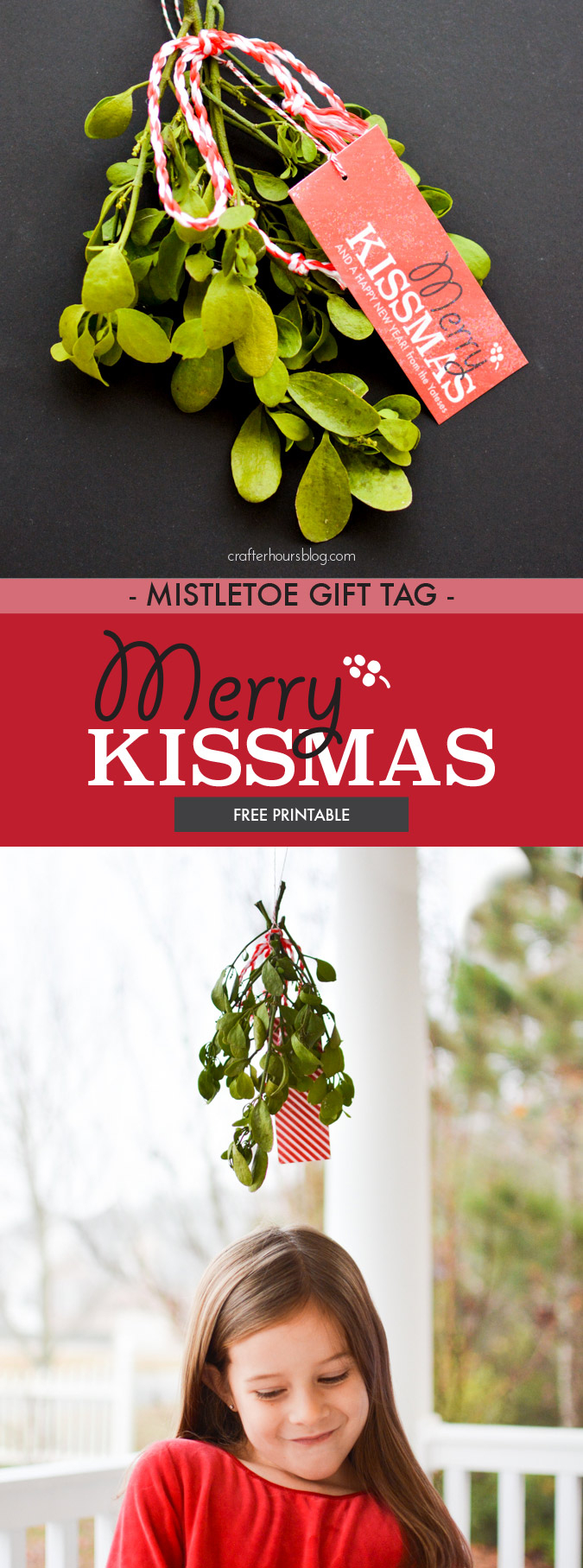 Merry Kissmas! Free Mistletoe Gift Tag Printable - Free Printable Mistletoe Tags