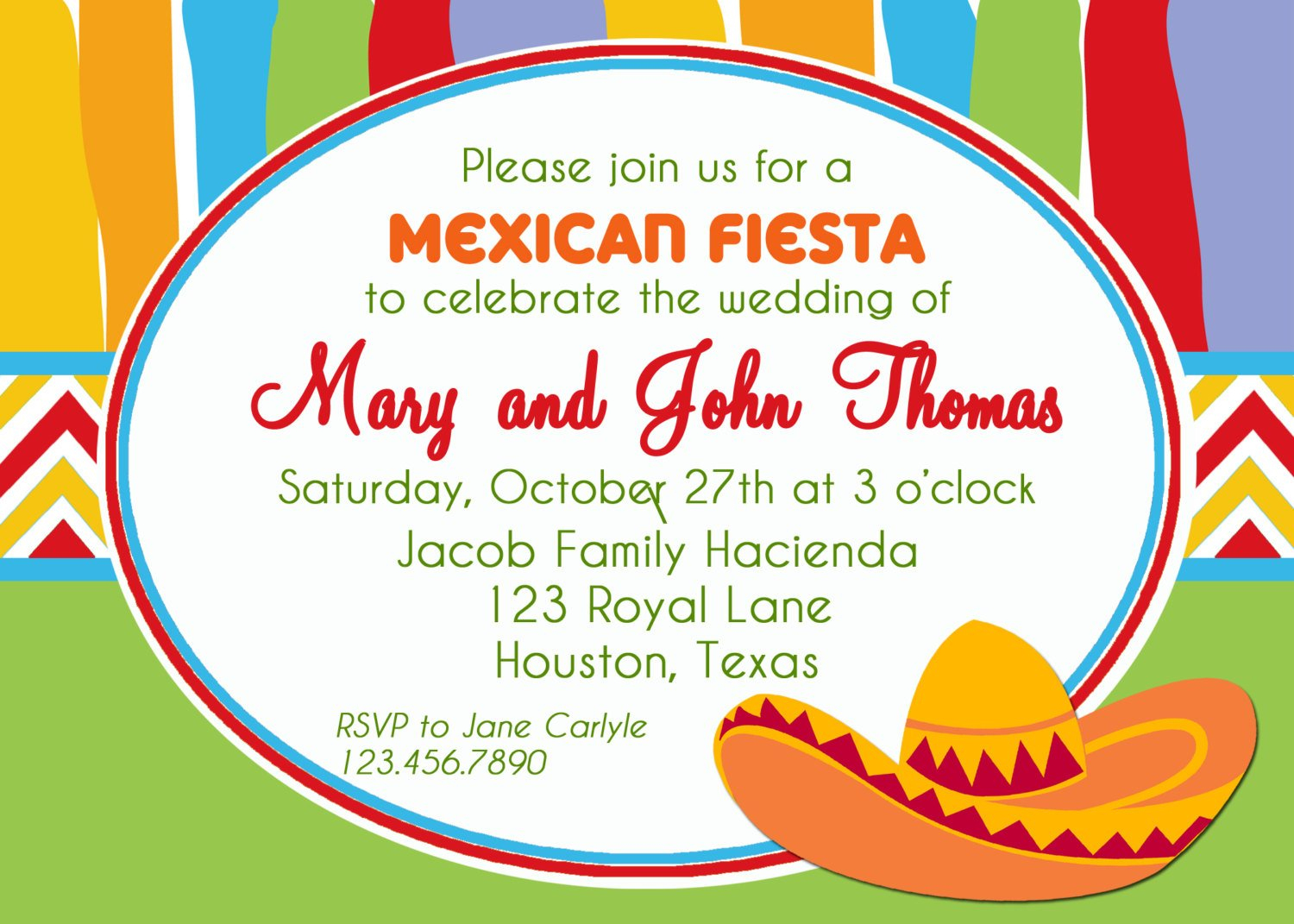 Mexican Fiesta Invitation Printable Or Printed With Free | Etsy - Free Printable Fiesta Invitations