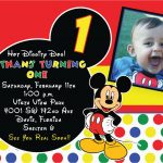 Mickey Mouse 1St Birthday Invites | Birthdaybuzz   Free Printable Baby Mickey Mouse Birthday Invitations