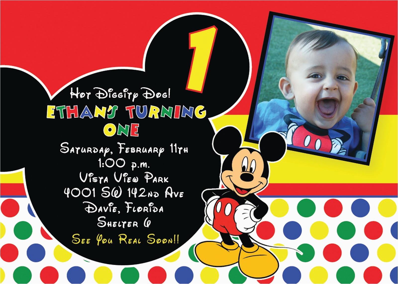 Mickey Mouse 1St Birthday Invites | Birthdaybuzz - Free Printable Baby Mickey Mouse Birthday Invitations