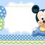 Mickey Mouse 1St Birthday | Tiago's Birthday | Mickey Mouse Baby   Free Printable Baby Mickey Mouse Birthday Invitations