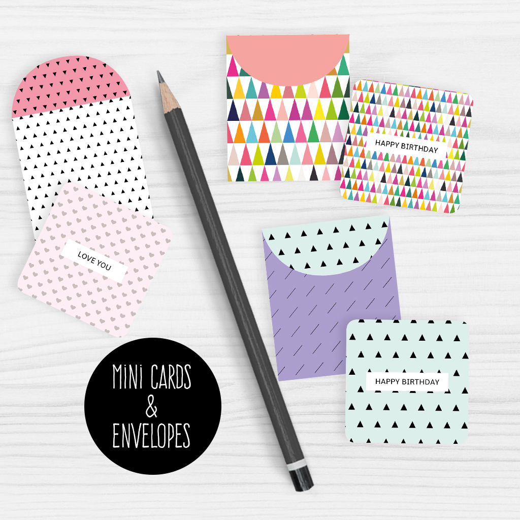 Mini Note Cards And Envelopes Set Of 9 Mini Cards - Free Printable - Free Printable Envelopes