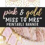 Miss To Mrs Banner   Free Printable | {Wedding Bells} | Pinterest   Free Bridal Shower Printable Decorations
