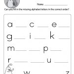 Missing Letter Worksheets (Free Printables)   Doozy Moo   Free Printable Lower Case Letters