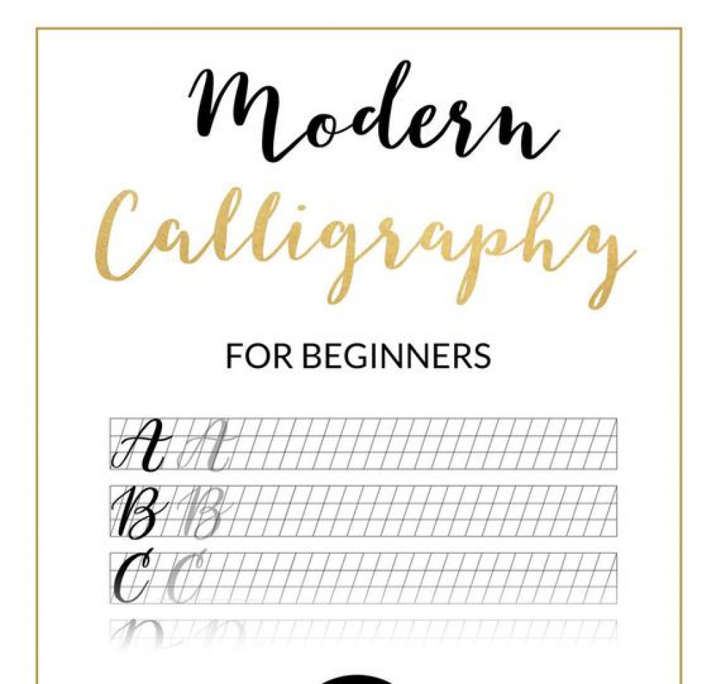Modern Calligraphy Practice Sheet Downloadable Calligraphy | Etsy - Modern Calligraphy Practice Sheets Printable Free