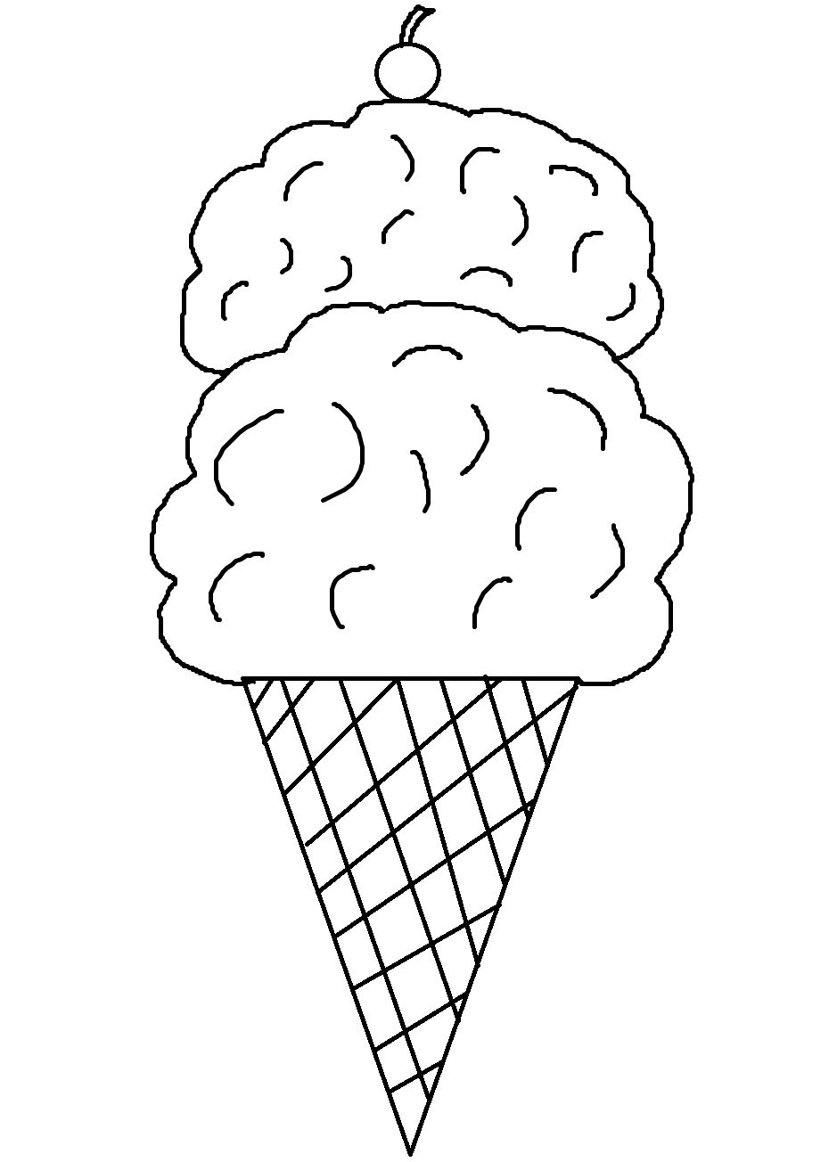 ice cream cone template free printable free printable