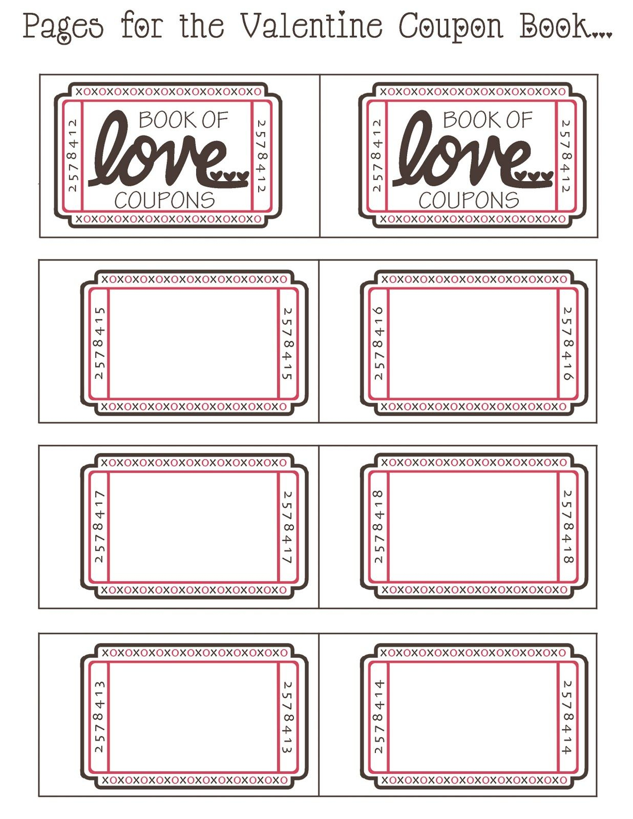 Mommyday Crafternight: {Free Printable} Valentine Coupon - Free Printable Coupon Book For Boyfriend