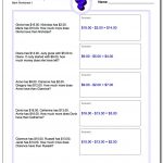 Money Word Problems   Free Printable Division Word Problems Worksheets For Grade 3