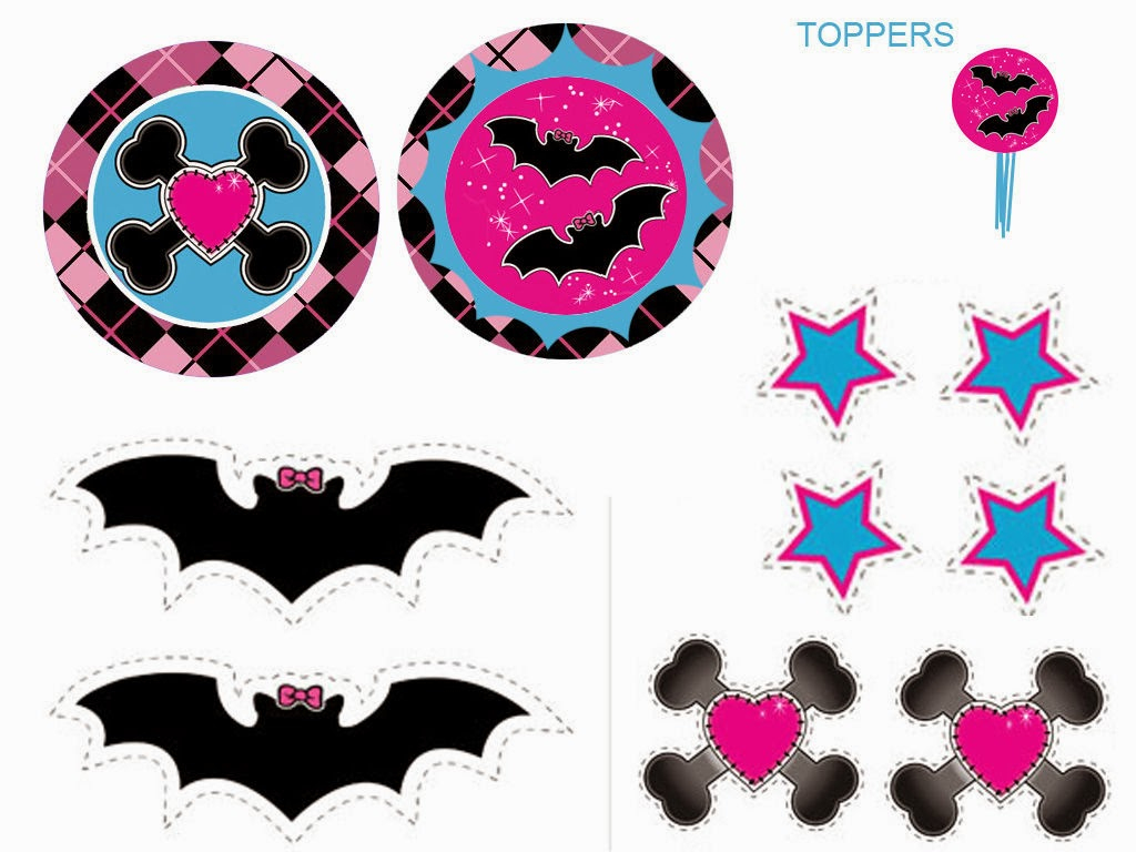 Monster High: Free Printable Labels And Toppers. | Oh My Fiesta! In - Monster High Cupcake Toppers Printable Free