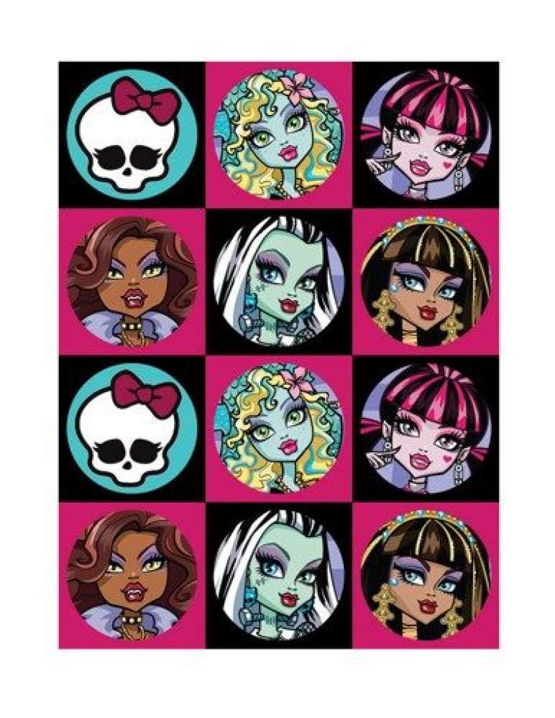 Monster High Free Printables | Monster High Cupcake Toppers For - Monster High Cupcake Toppers Printable Free