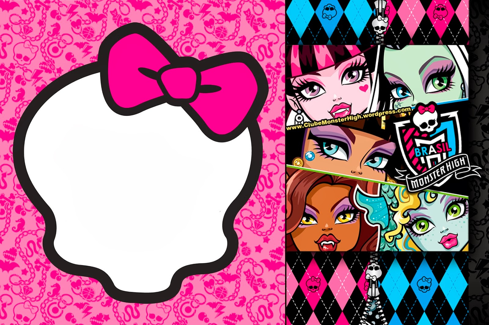 Monster High: Invitations And Party Free Printables. | Oh My Fiesta - Free Printable Monster High Stickers