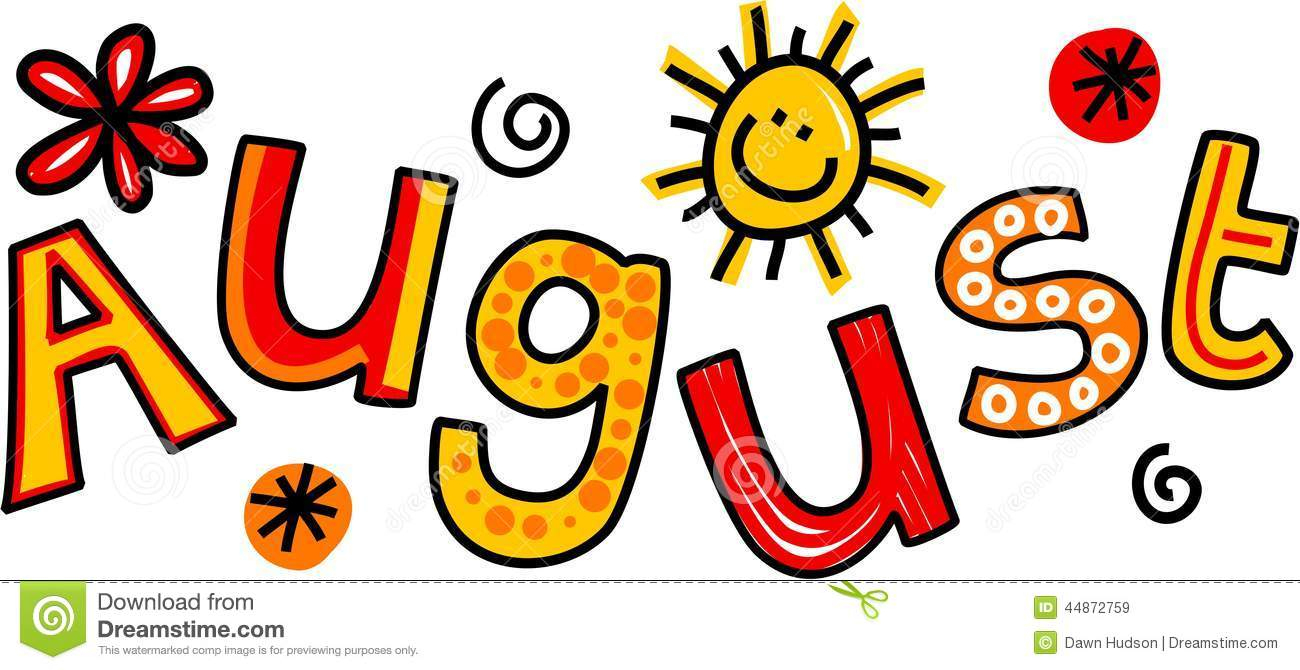Month Of August Clipart - Free Printable Clipart For August