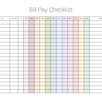 Monthly Bill Payment Checklist {Printable}   Million Ways To Mother   Free Printable Bill Pay Checklist
