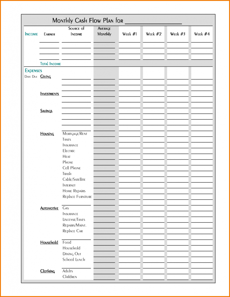 Free Printable Finance Sheets - Free Printable