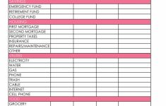 Free Printable Monthly Expenses Worksheet