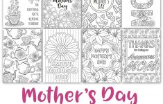 Free Printable Mothers Day Coloring Cards