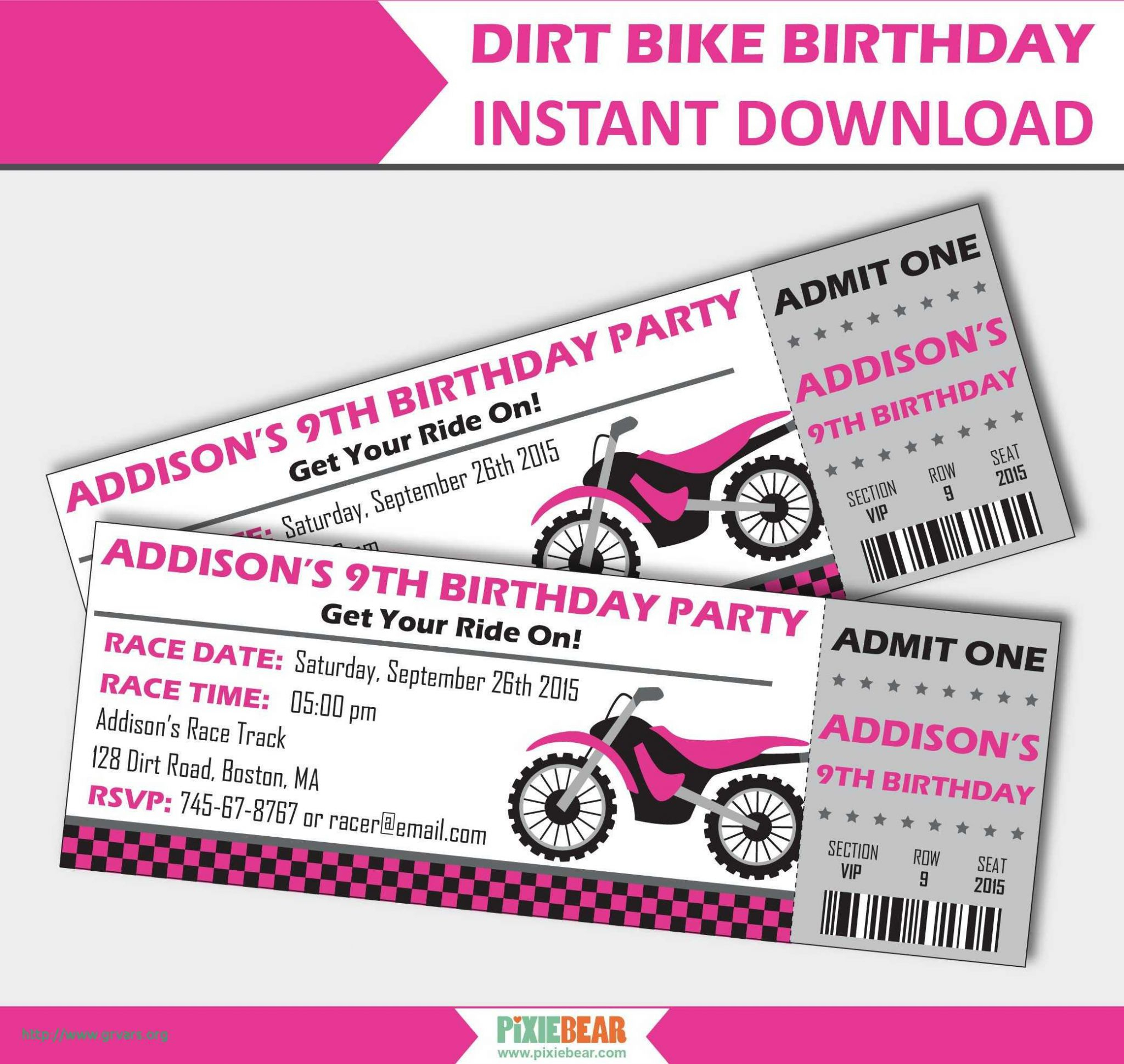 Motorcycle Birthday Invitation Templates - Lera Mera Business - Motorcycle Invitations Free Printable