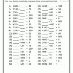 Multiplication And Division Worksheets Grade 3 Printable Division   Free Printable Worksheets For 4Th Grade