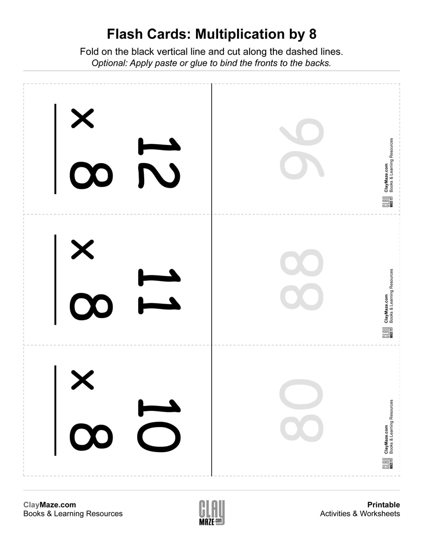 Multiplication Flashcards (0-12) | Free Printable Children&amp;#039;s - Free Printable Multiplication Flash Cards 0 10