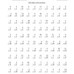 Multiplyinganchor Facts 0, 1, 2, 5 And 10 (Other Factor 1 To 12) (A)   Free Printable Multiplication Flash Cards 0 10