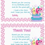 My Little Pony Thank You Cards | Birthday Printable   Free Printable My Little Pony Thank You Cards