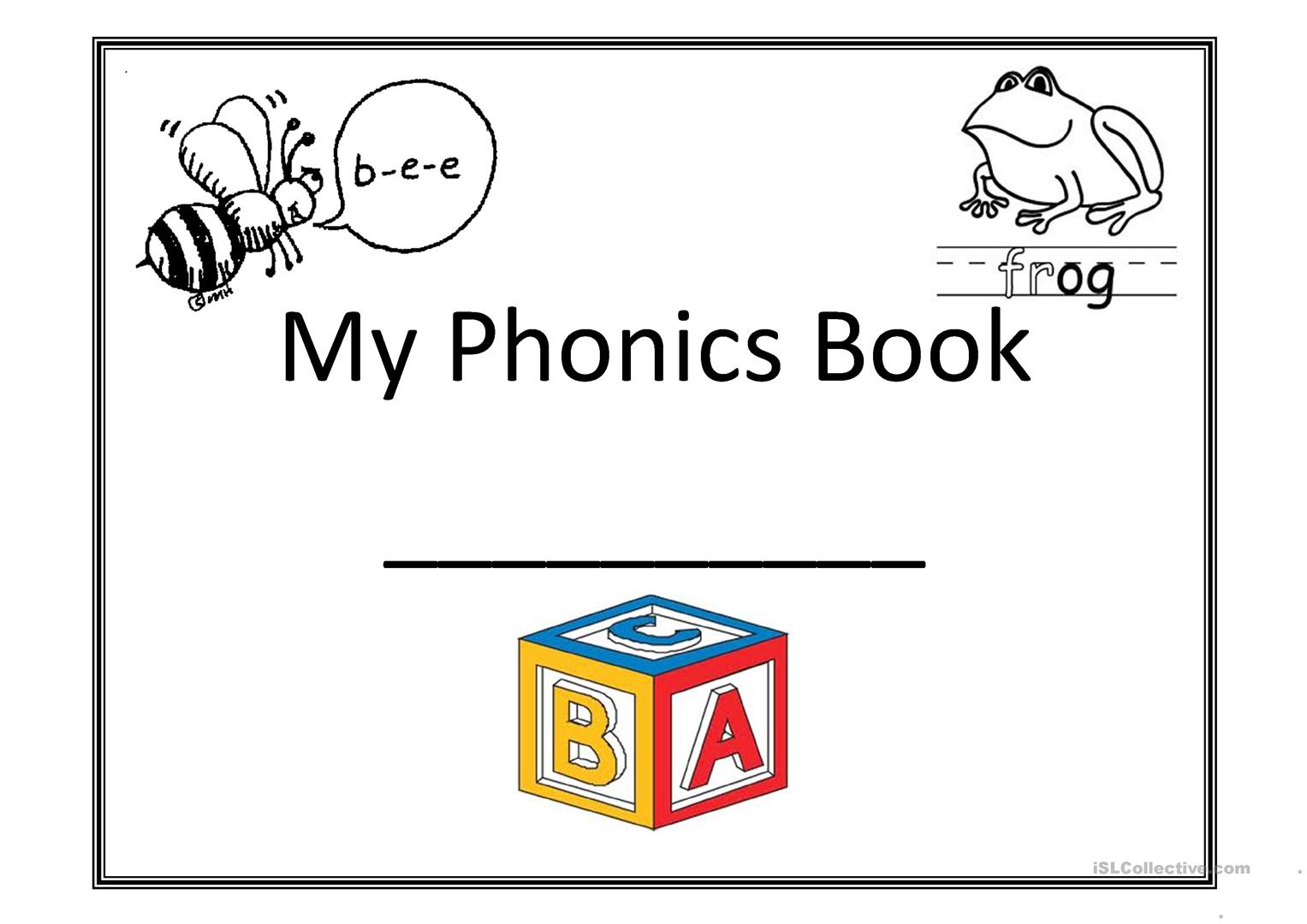 My Phonics Book Worksheet - Free Esl Printable Worksheets Made - Free Printable Phonics Books