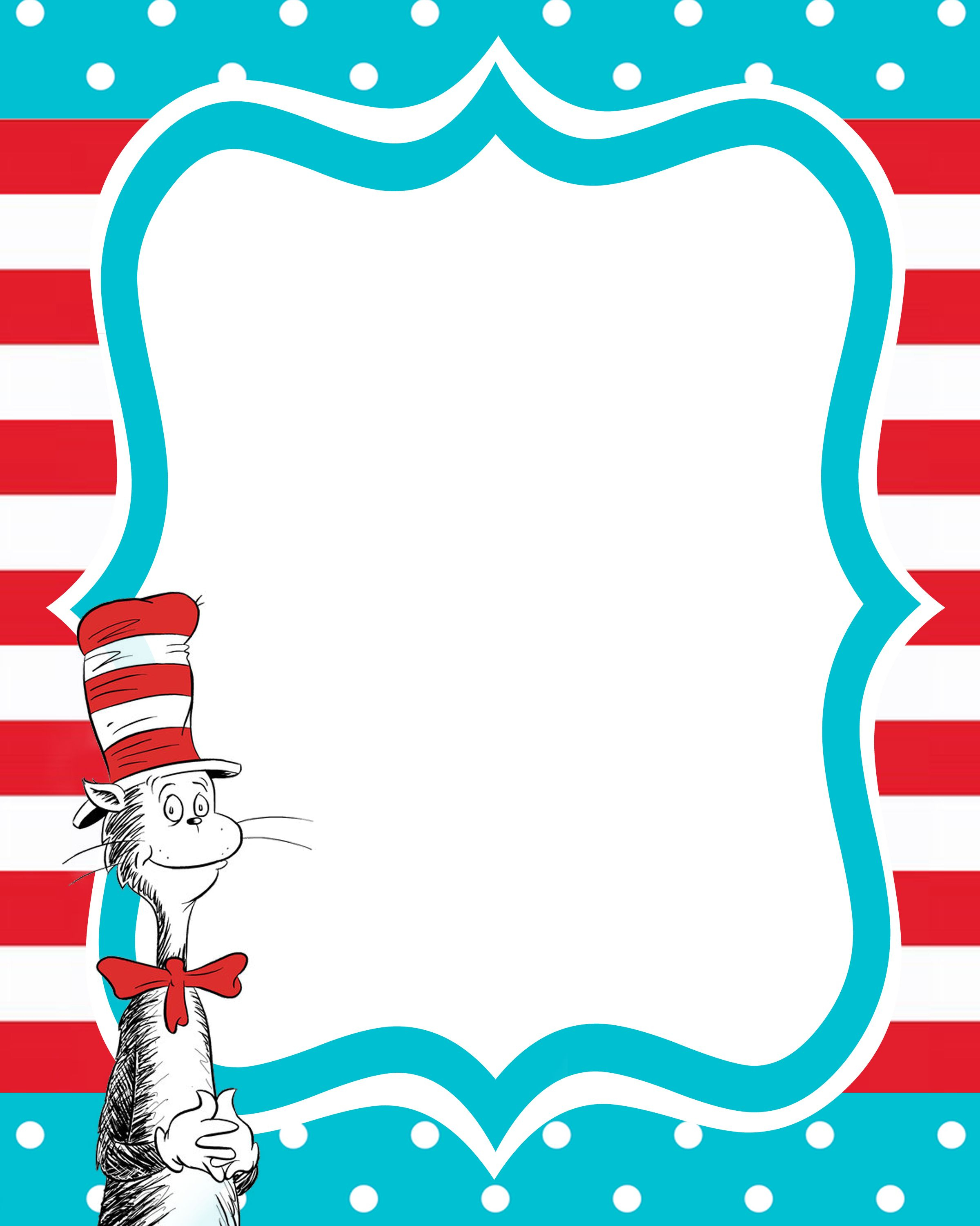 New Beginnings Dr Seuss Decorating Ideas | Clipart - Babies - Dr Seuss Free Printable Templates